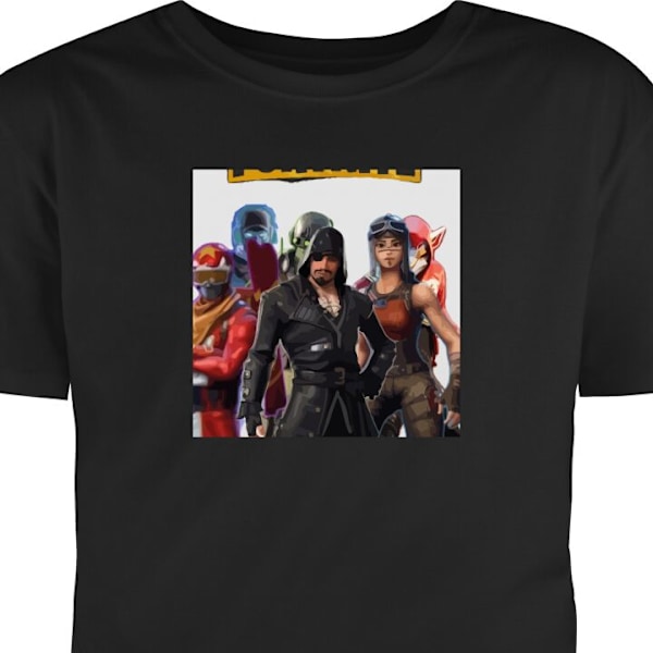 T-shirt til Voksen | Klassisk Voksen T-shirt Fortnite sort L