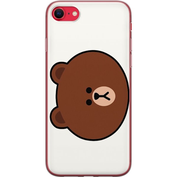 Apple iPhone 7 Läpinäkyvä kuori line friends brown