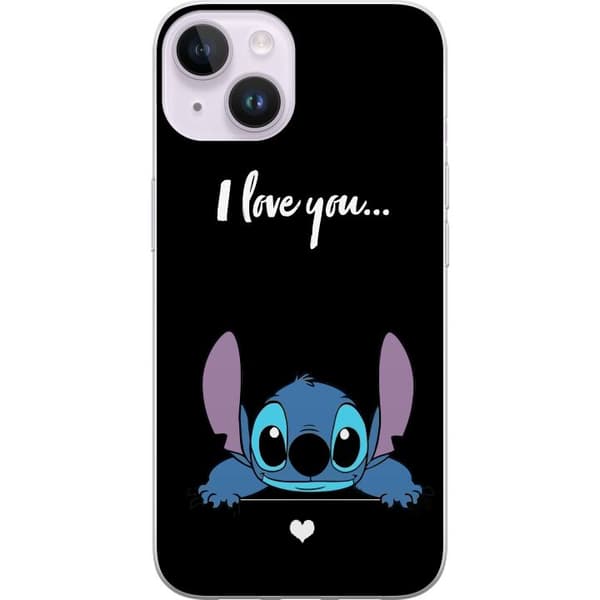 Kompatibelt Mobildeksel til Apple iPhone 14 Stitch Jeg Elsker Deg