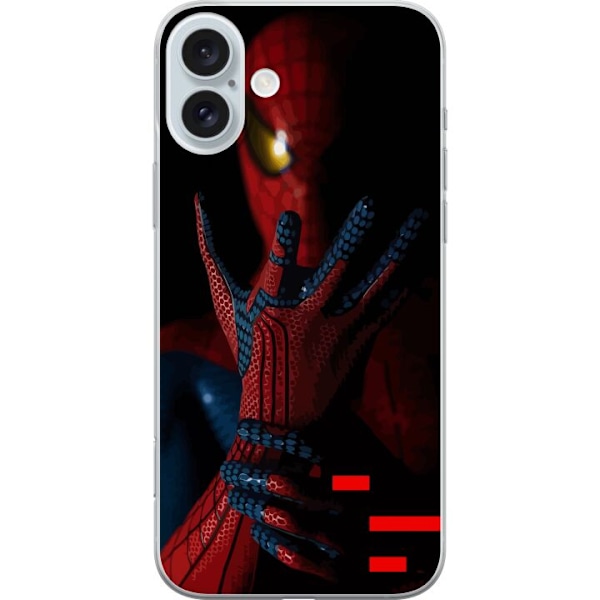 Apple iPhone 16 Plus Gennemsigtig cover Spiderman kraft