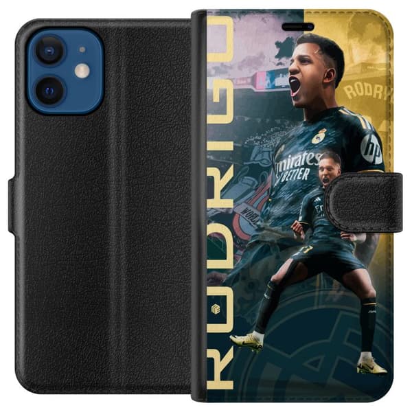 Kompatibel Tegnebogsetui til Apple iPhone 12 mini Rodrigo Fodboldspiller Real Madrid
