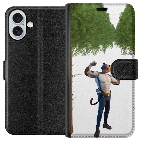 Apple iPhone 16 Plus Lommeboketui Fortnite - Meowscles