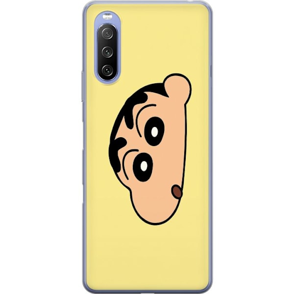 Sony Xperia 10 III Lite Gjennomsiktig deksel Peeking Shinchan