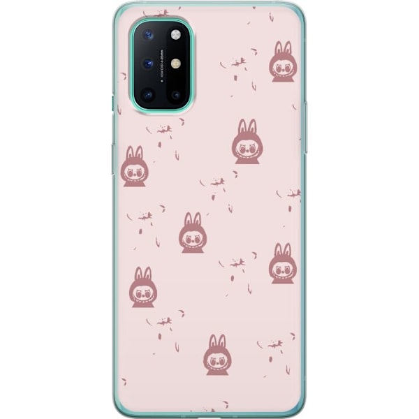 OnePlus 8T Gjennomsiktig deksel Labubu Neon Pop - Neonfarget p
