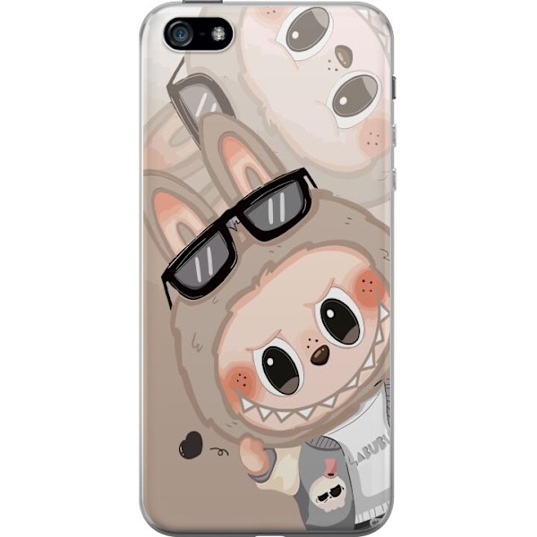 Apple iPhone 5 Läpinäkyvä kuori Labubu Rainbow Chaos