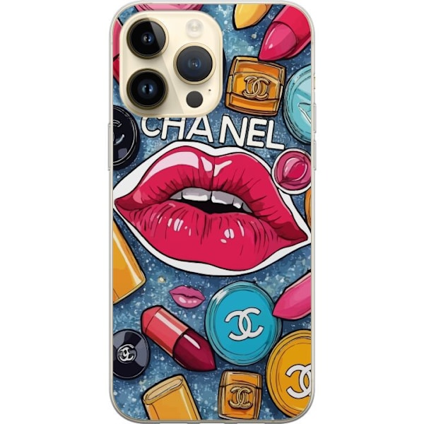 Apple iPhone 15 Pro Max Gennemsigtig cover Chanel Lips