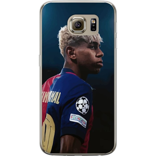 Samsung Galaxy S6 Läpinäkyvä kuori Lamine Yamal - Barcelonan ihmelapsi fokuksessa