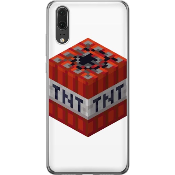 Huawei P20 Genomskinligt Skal Minecraft TNT