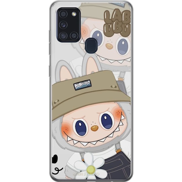 Samsung Galaxy A21s Läpinäkyvä kuori Labubu Minimal Mood -