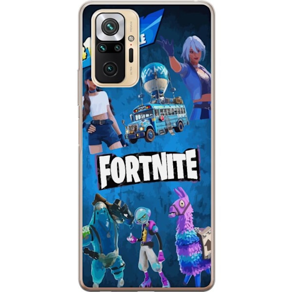 Xiaomi Redmi Note 10 Pro Läpinäkyvä kuori Fortnite