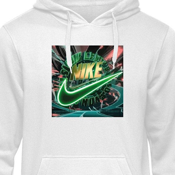 Barn-Hoodie | Mjuk Huvtröja för Barn Nike vit 9-11 År