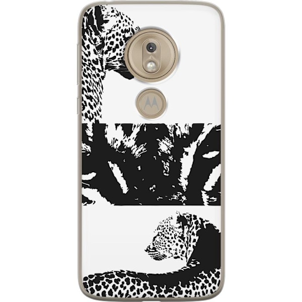 Motorola Moto G7 Play Läpinäkyvä kuori Leopard Faces