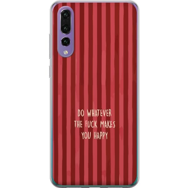 Kompatibelt Mobildeksel til Huawei P20 Pro Gör det som gör dig glad rød