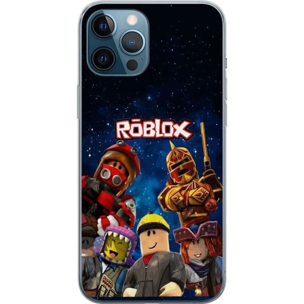 Kompatibelt Mobildeksel til Apple iPhone 12 Pro Max Roblox romfigurer spillkarakterer stjernehimmel gaming blå