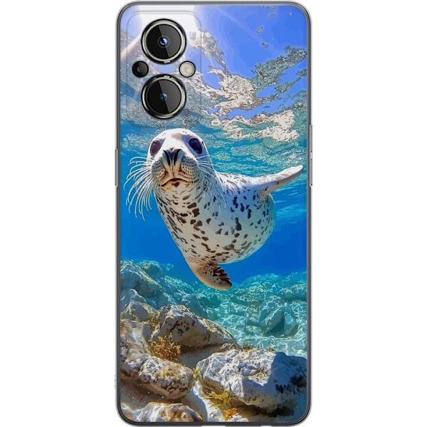 OnePlus Nord N20 5G Läpinäkyvä kuori Myynti Meri Uiminen Eläinaihe Luonto Vesimotiivi Sininen Suunnittelu Meriteema Suosittu Motiivi Villieläimet