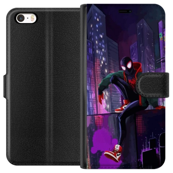 Apple iPhone SE (2016) Tegnebogsetui Fortnite - Spider-Man