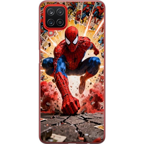 Kompatibelt Mobildeksel til Samsung Galaxy A12 Spider Man action