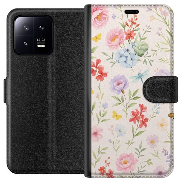 Xiaomi 13 Lommeboketui Blomster