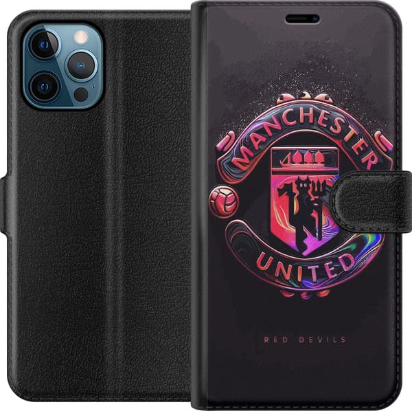 Kompatibel Tegnebogsetui til Apple iPhone 12 Pro Max Manchester United