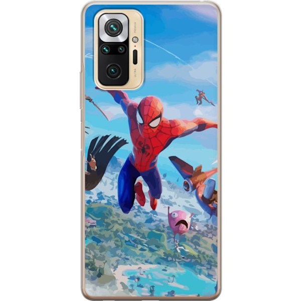 Xiaomi Redmi Note 10 Pro Gjennomsiktig deksel Fortnite Spiderm