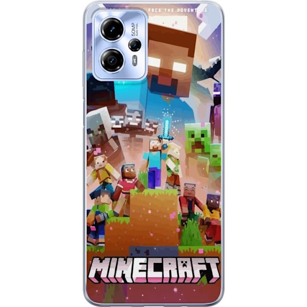 Motorola Moto G13 Genomskinligt Skal Minecraft