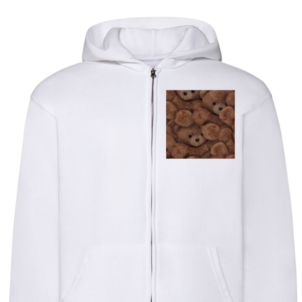 Zip-Hettegenser | Hettegenser med Glidelås for Voksne Teddy