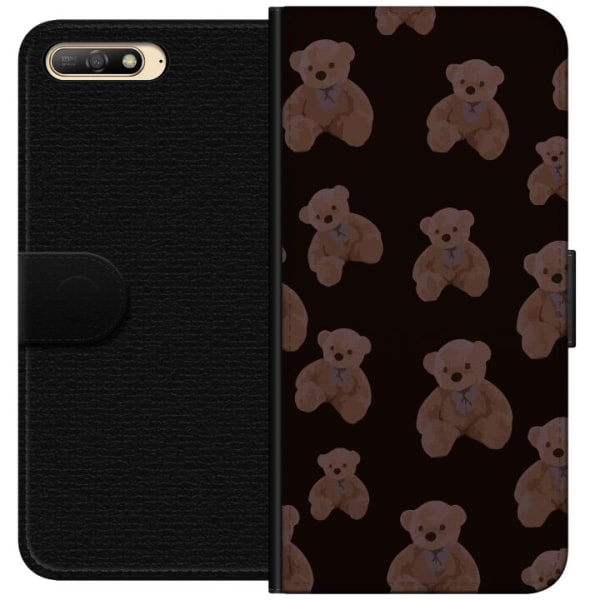 Huawei Y6 (2018) Plånboksfodral En björn flera björnar