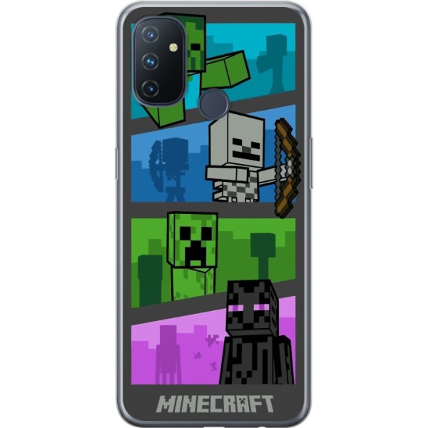 OnePlus Nord N100 Gjennomsiktig deksel Minecraft