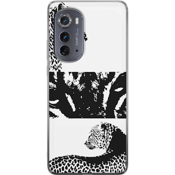 Motorola Edge (2022) Läpinäkyvä kuori Leopard Faces