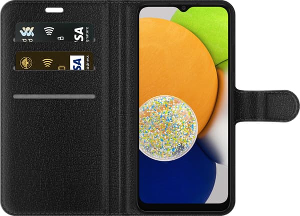 Yhteensopiva Lompakkokotelo Samsung Galaxy A03 Blå elgitarr sininen