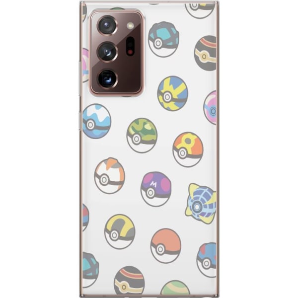 Samsung Galaxy Note20 Ultra Läpinäkyvä kuori Pokemon