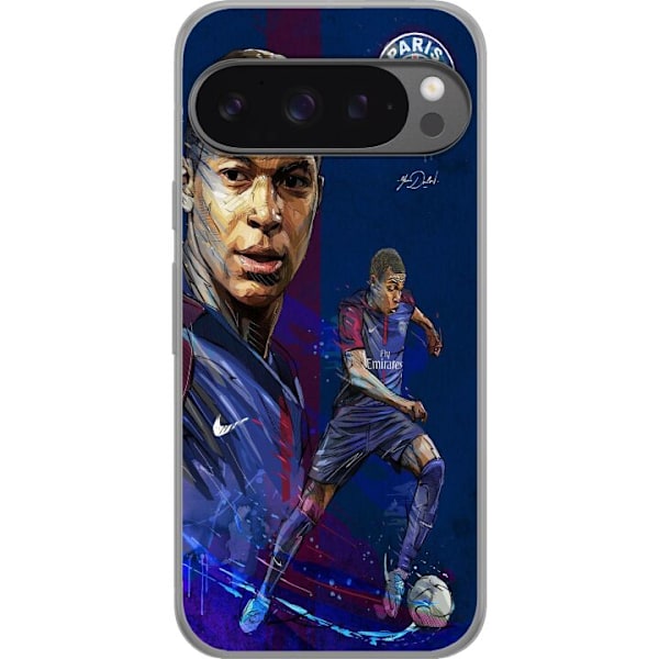 Google Pixel 9 Pro XL Läpinäkyvä kuori Mbappe