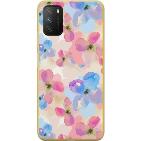 Xiaomi Poco M3  Gennemsigtig cover Blomsterlykke