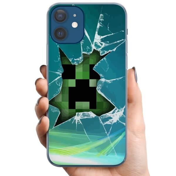 Kompatibelt Mobildeksel til Apple iPhone 12 MineCraft