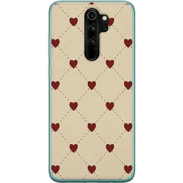Xiaomi Redmi Note 8 Pro  Läpinäkyvä kuori Sydänverkko
