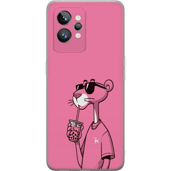 Realme GT2 Pro Gennemsigtig cover Pink Panther Drink