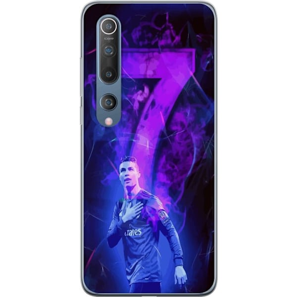 Xiaomi Mi 10 5G Gennemsigtig cover Ronaldo 7 - Fodboldlegende i Handling for Fans