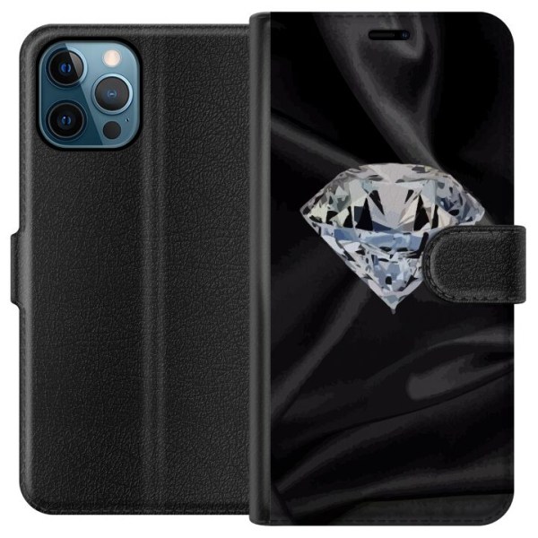 Apple iPhone 12 Pro Max Plånboksfodral Silke Diamant