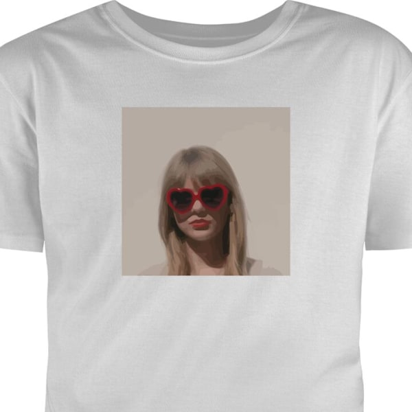 Børne T-shirt | Behagelig T-shirt til Børn Taylor Swift grå 1-2 År