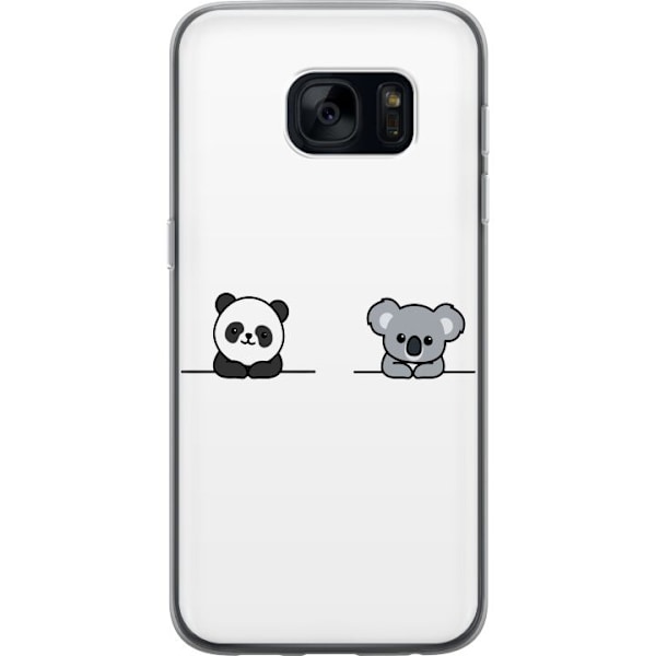 Samsung Galaxy S7 Gennemsigtig cover Panda Koala