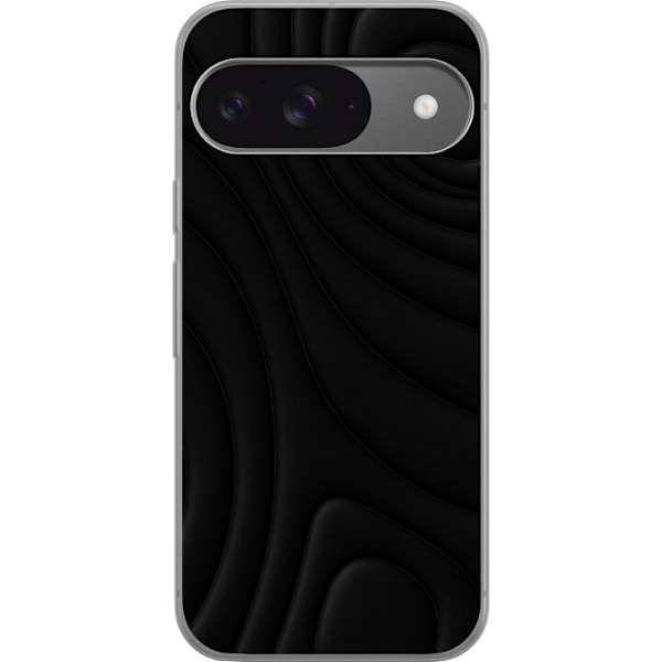 Google Pixel 9 Pro Läpinäkyvä kuori Tummat Aallot