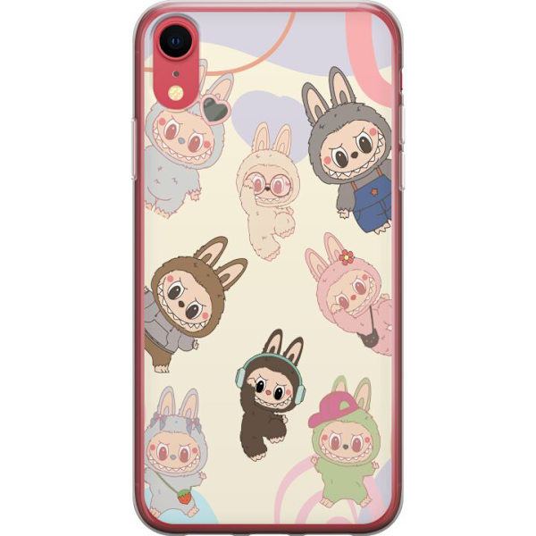Apple iPhone XR Läpinäkyvä kuori Labubu Pop Mart Kokoelma Motiivi Figuuri Kokoelma Suunnittelu Suosittu Taidelelu Pop Mart Luova Graafinen