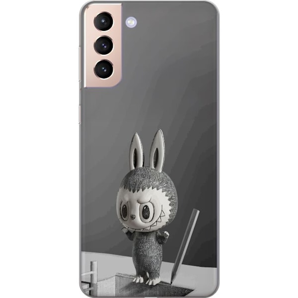 Samsung Galaxy S21 Läpinäkyvä kuori Pop Mart MEGA LABUBU LA