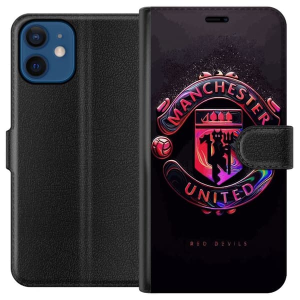 Kompatibelt Plånboksfodral till Apple iPhone 12 Manchester United