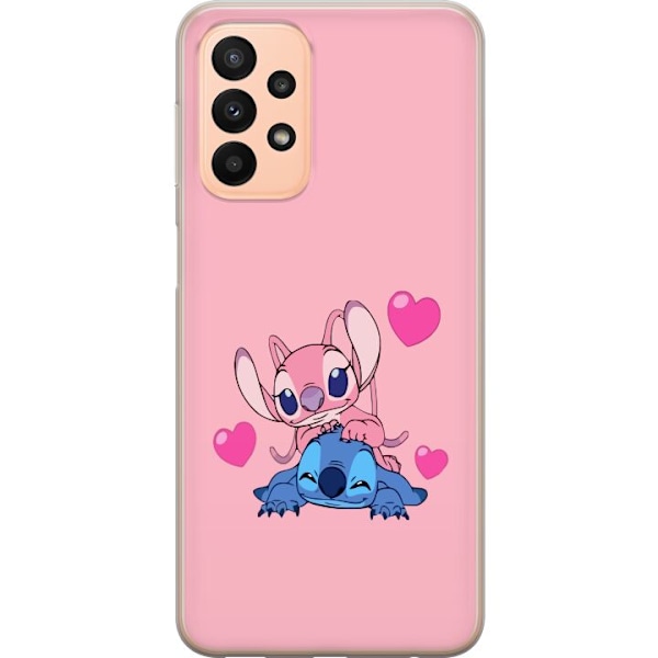 Samsung Galaxy A23 5G Gennemsigtig cover Valentins Dag Stitch