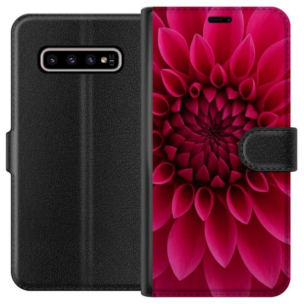 Kompatibelt Lommeboketui til Samsung Galaxy S10+ Rosecore