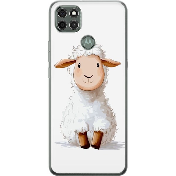 Motorola Moto G9 Power Läpinäkyvä kuori Suloinen Lammas - lasten ja vauvan tuotteita sarjakuvatyyliin