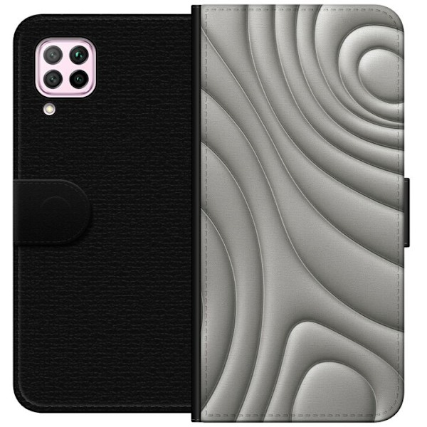 Huawei P40 lite Lompakkokotelo Hopea-aallot