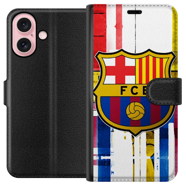 Apple iPhone 16 Lommeboketui FC Barcelona