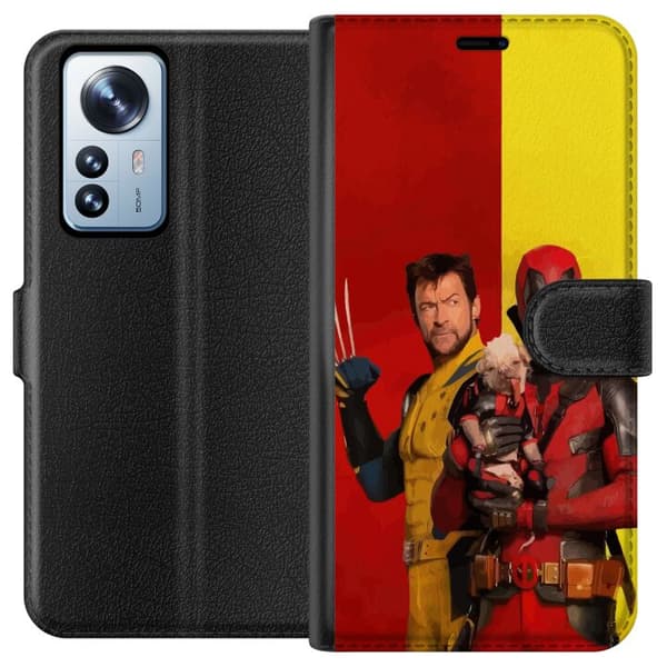 Kompatibelt Plånboksfodral till Xiaomi 12 Pro Deadpool & Wolverine